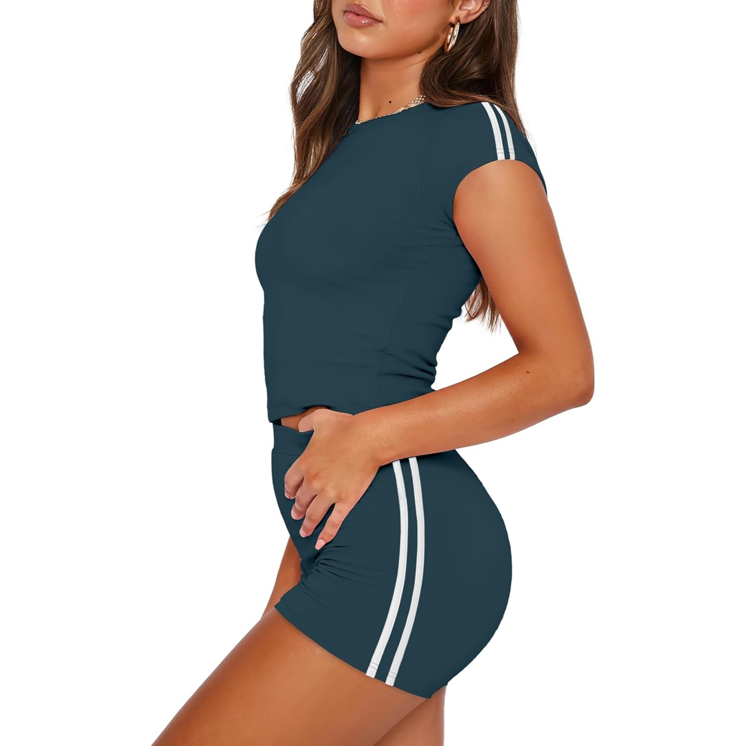 Summer Workout Athletic Two Piece Lounge Outfits Sets