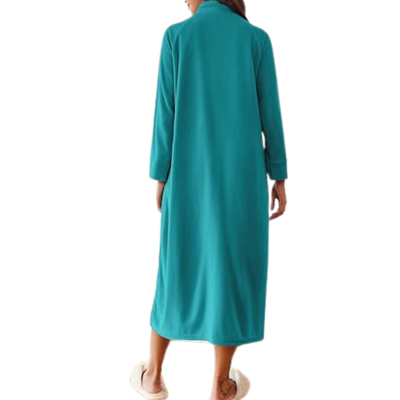 Long Sleeves Soft Bathrobe With Pockets For Women
