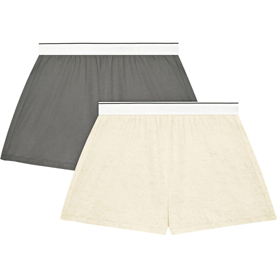 Two Pack Pajama Shorts For Women 