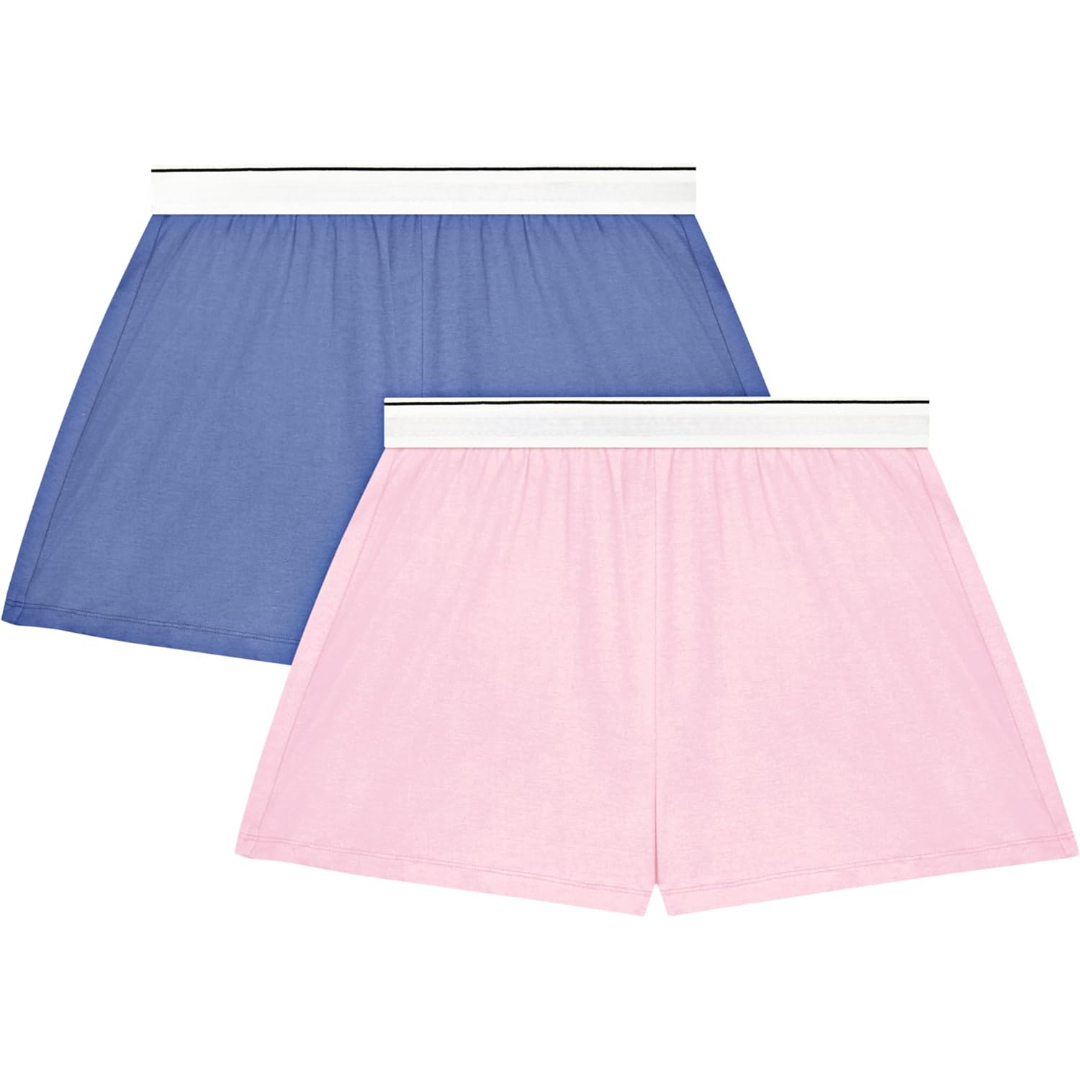 Two Pack Pajama Shorts For Women 