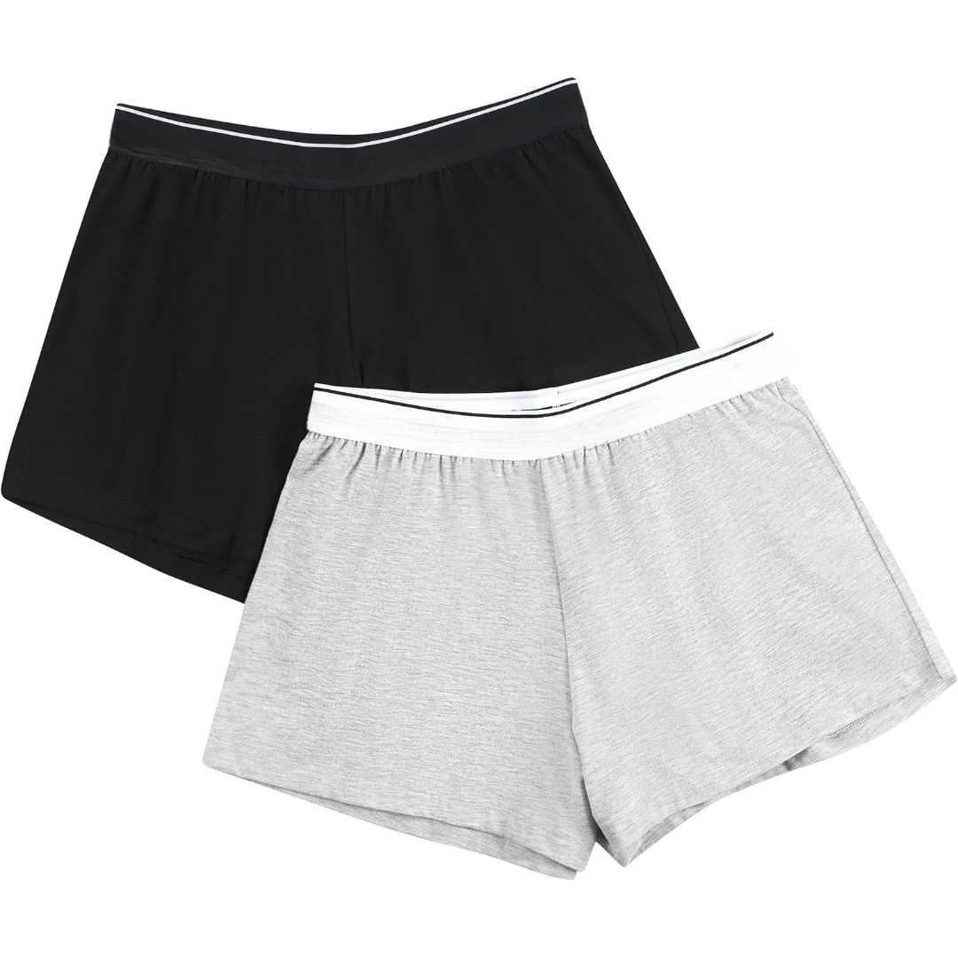 Two Pack Pajama Shorts For Women 