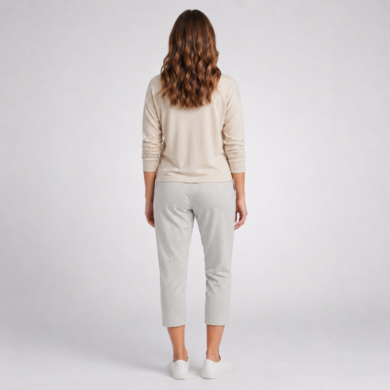 Two Piece Casual Soft Knit Lounge Set For Women