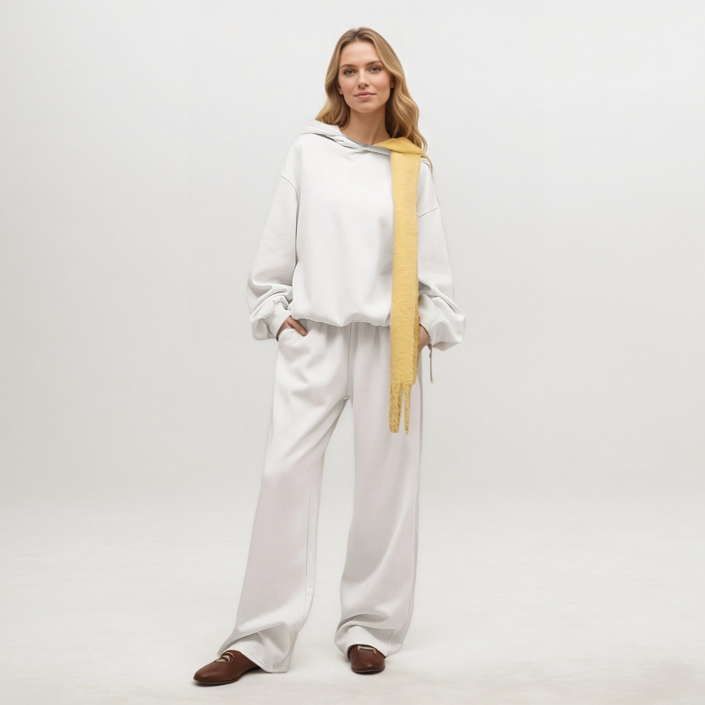 Two Piece Oversized Hoodie And Loose Fit Sweatpants Set With Pockets For Women