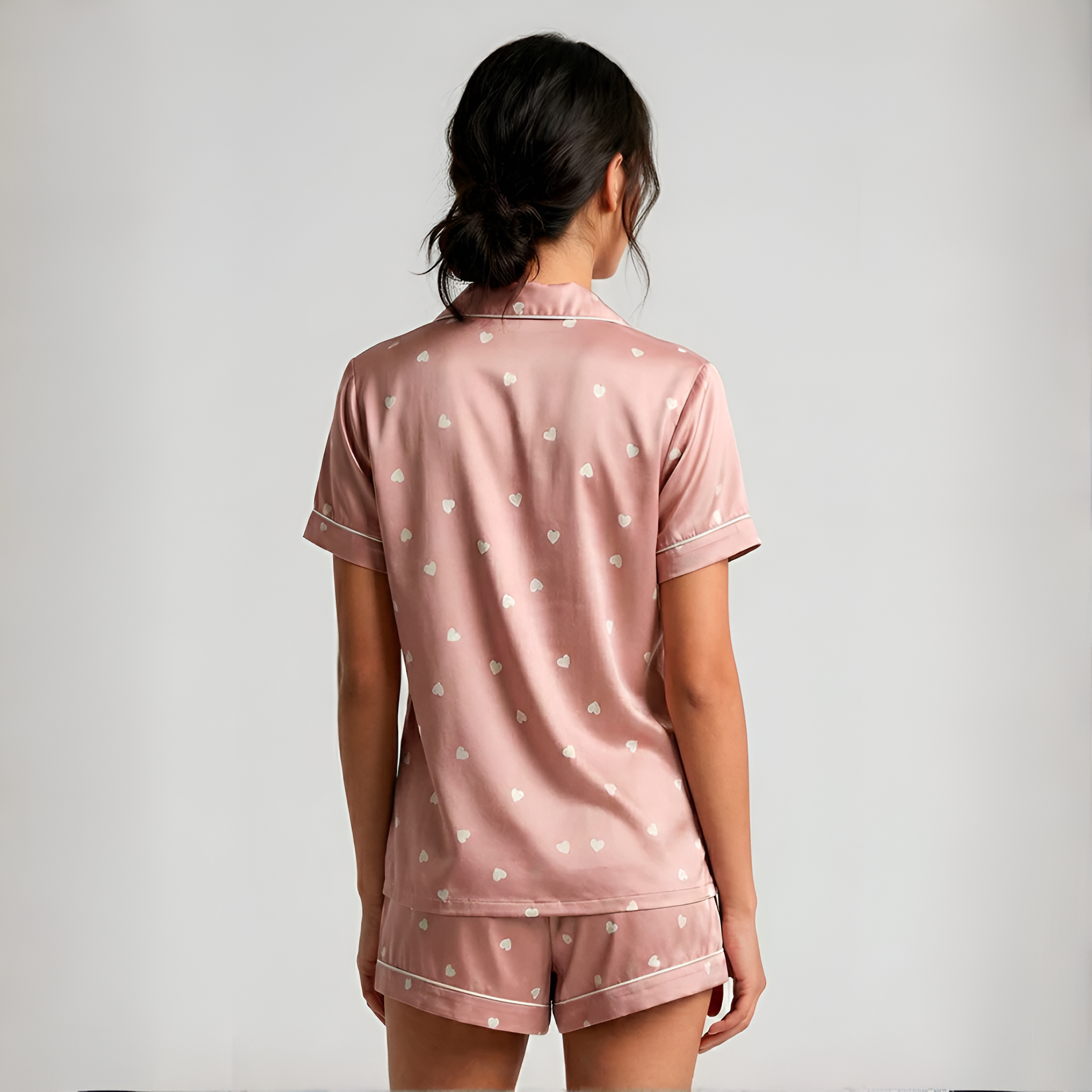 Short Sleeve Women Pajama Shorts Set