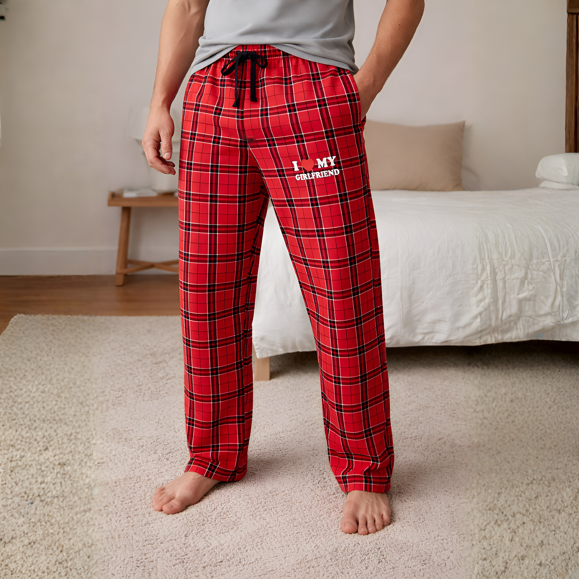 Flannel Plaid Pajama Pants - Valentine’s Day Gift 