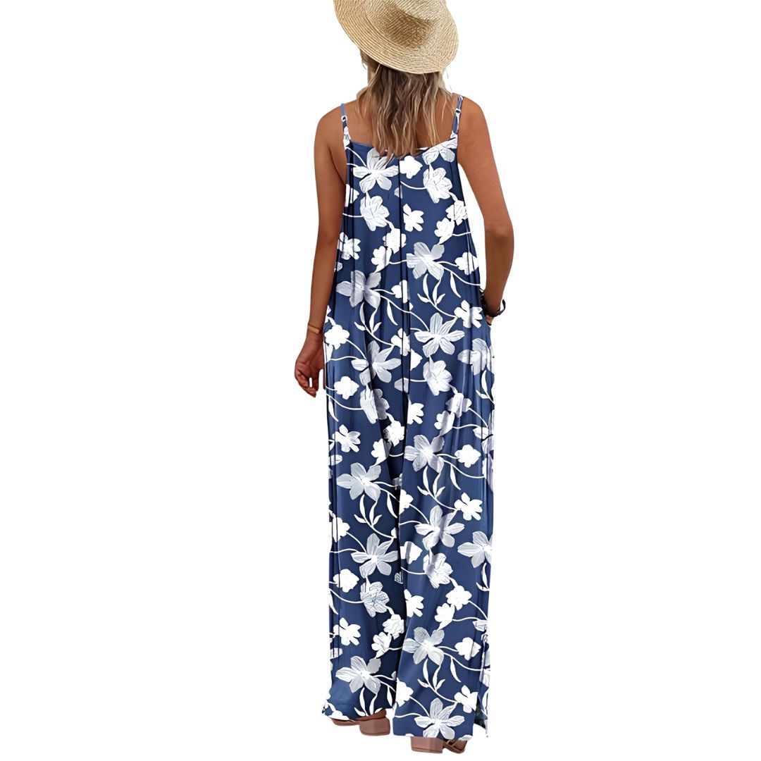 Casual Wide Fit Baggy Jumpsuit With Pockets For Women 