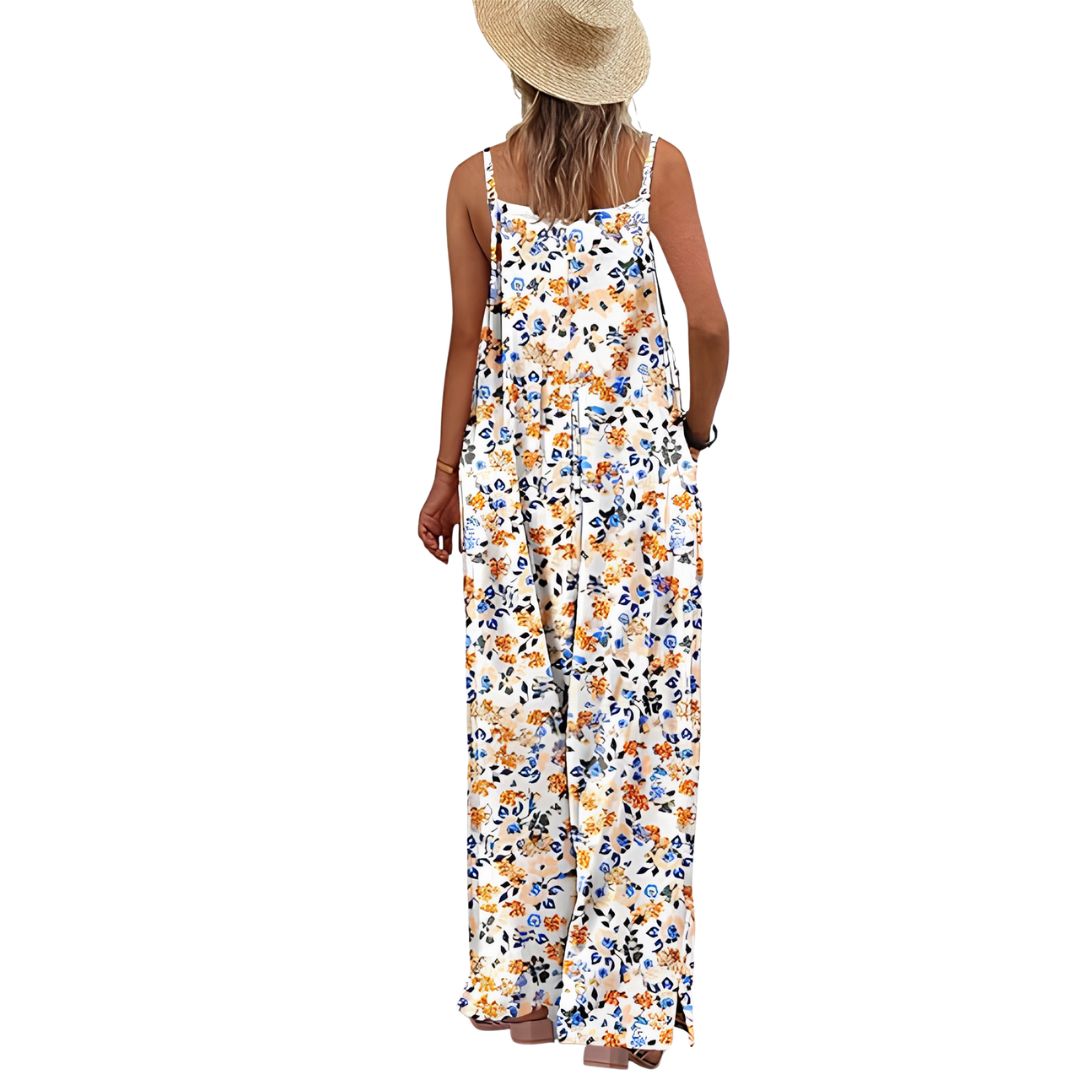 Casual Wide Fit Baggy Jumpsuit With Pockets For Women 
