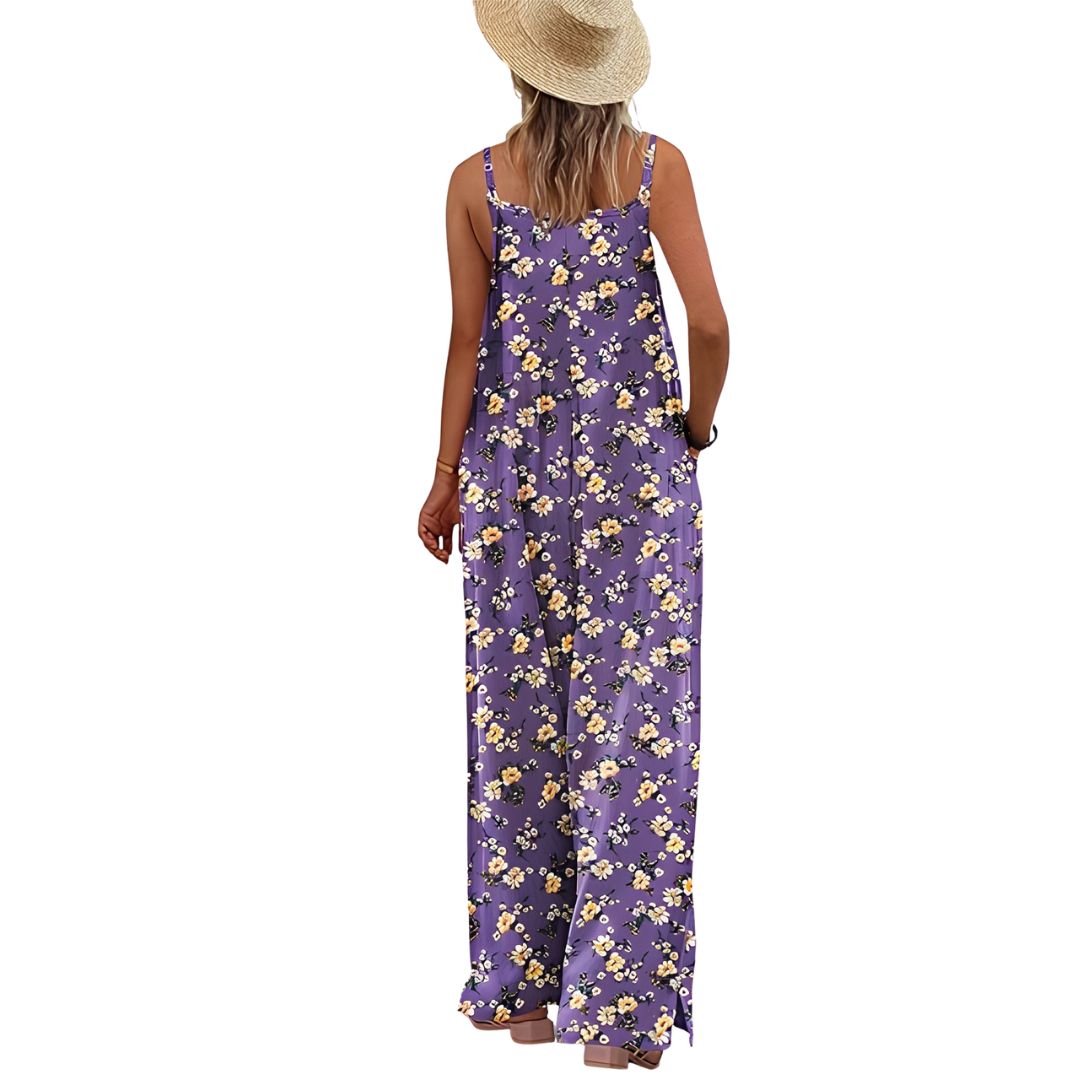 Casual Wide Fit Baggy Jumpsuit With Pockets For Women 