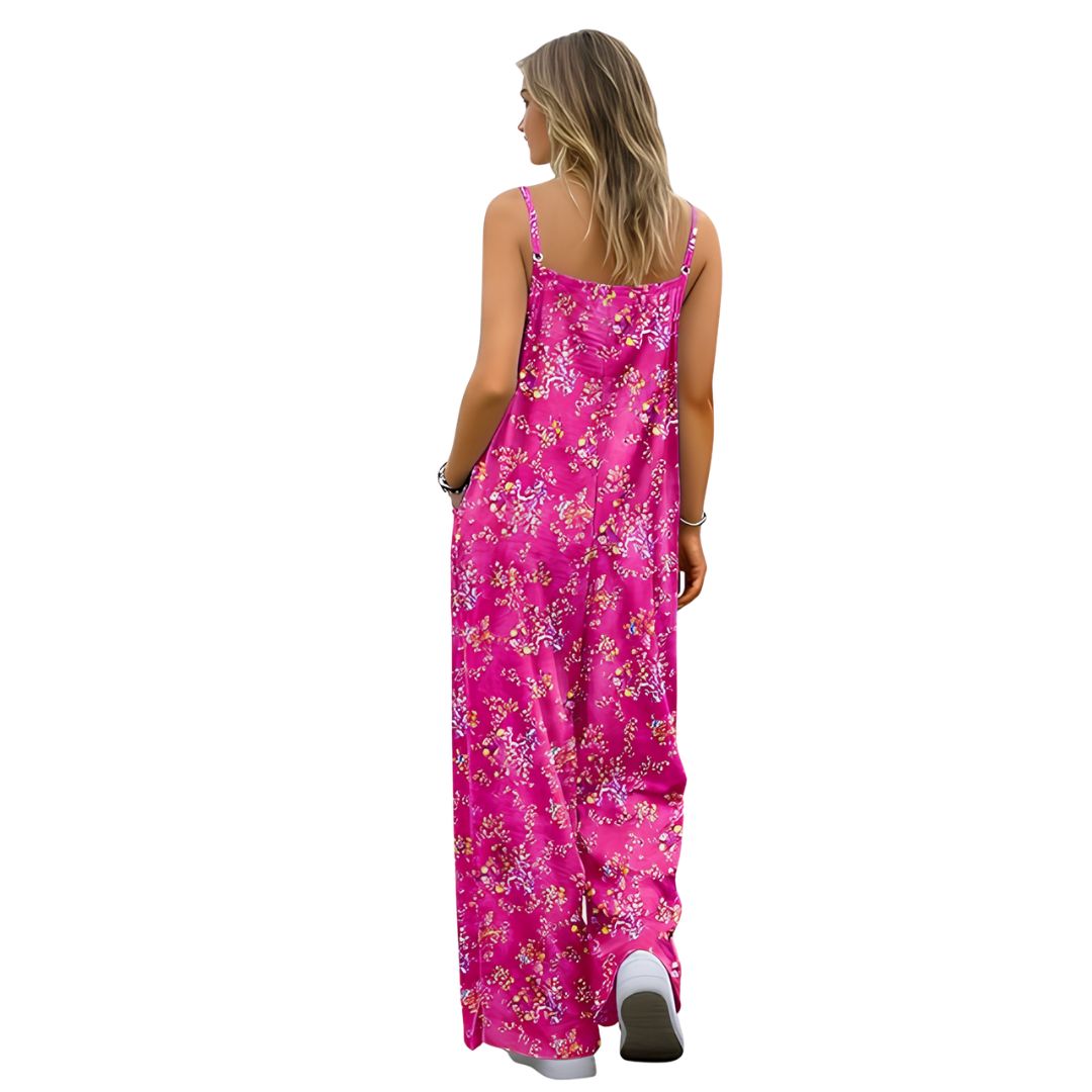 Casual Wide Fit Baggy Jumpsuit With Pockets For Women 