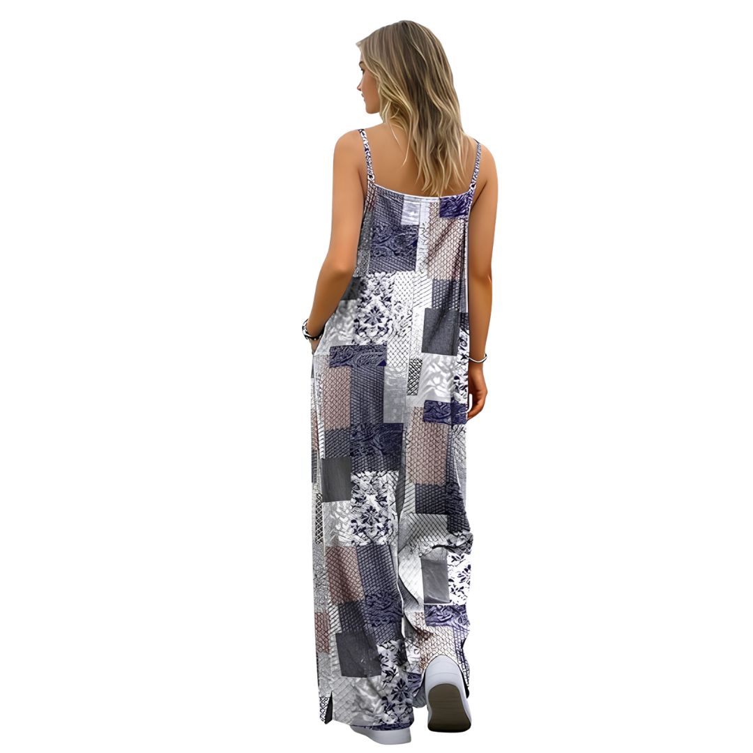 Casual Wide Fit Baggy Jumpsuit With Pockets For Women 