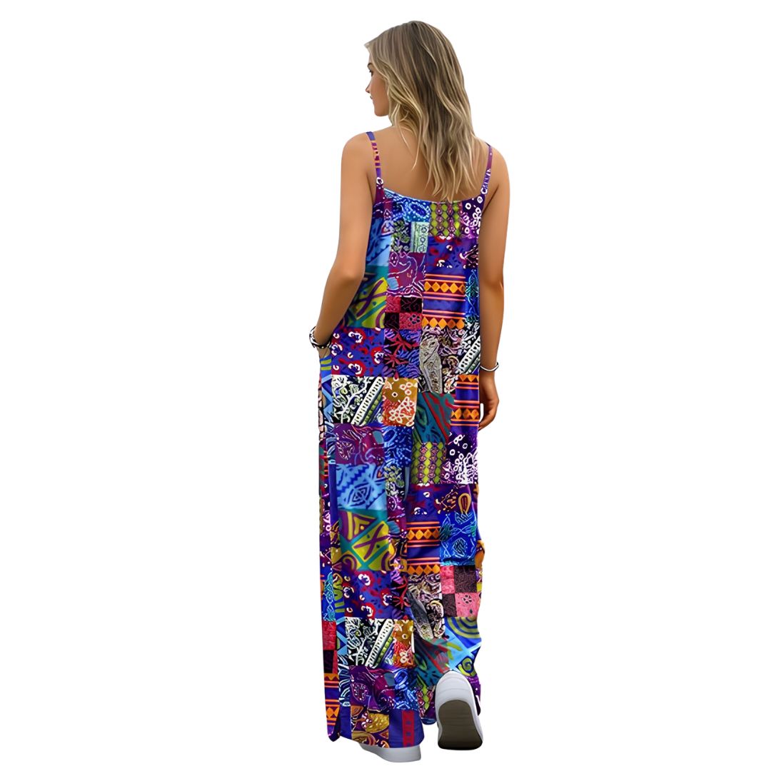 Casual Wide Fit Baggy Jumpsuit With Pockets For Women 