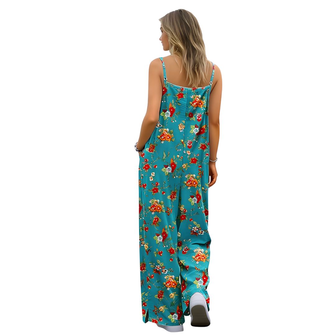 Casual Wide Fit Baggy Jumpsuit With Pockets For Women 