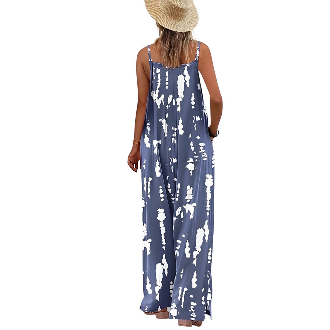 Casual Wide Fit Baggy Jumpsuit With Pockets For Women 