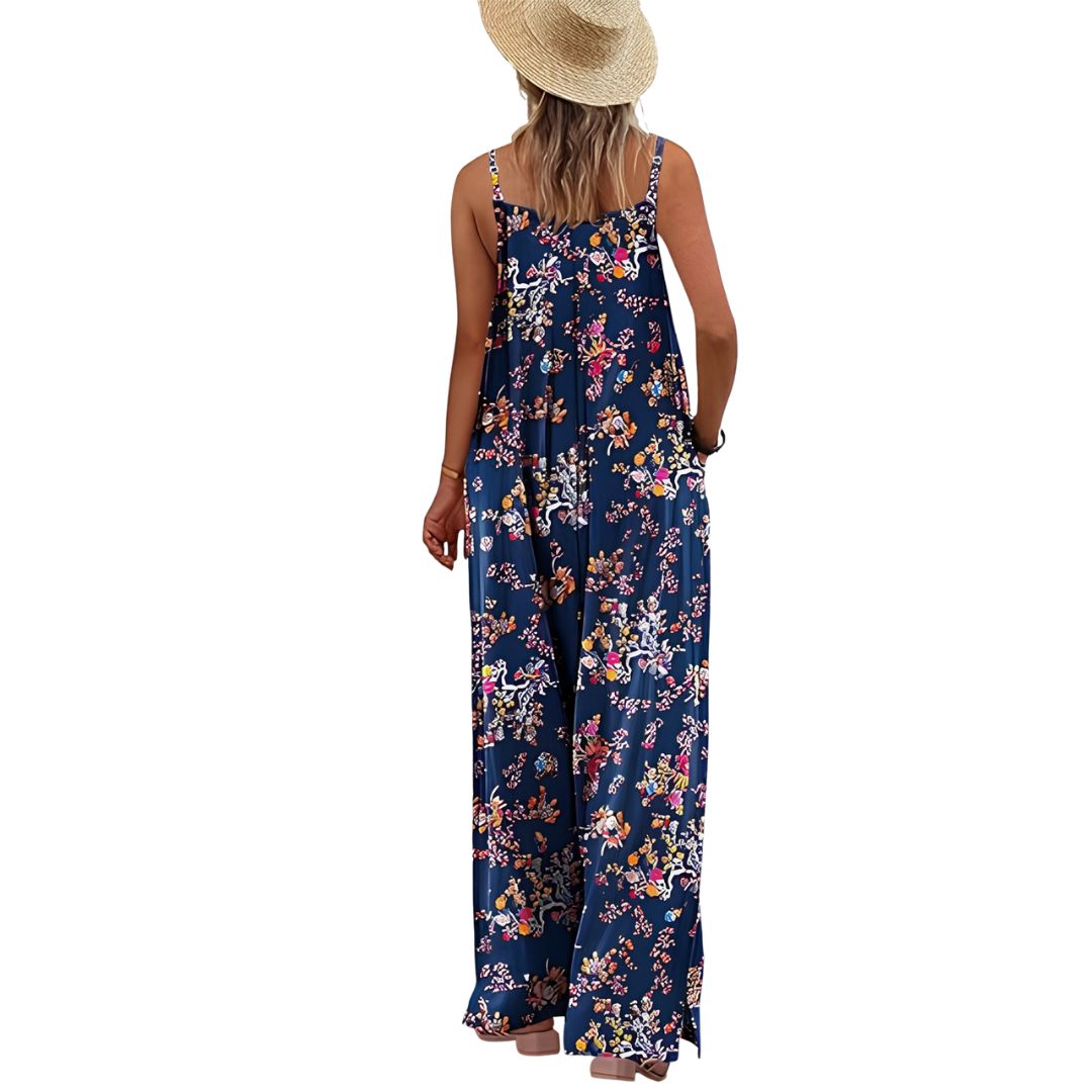 Casual Wide Fit Baggy Jumpsuit With Pockets For Women 
