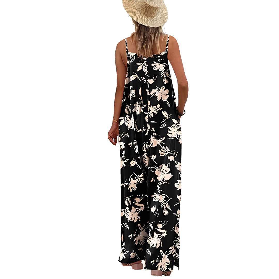 Casual Wide Fit Baggy Jumpsuit With Pockets For Women 