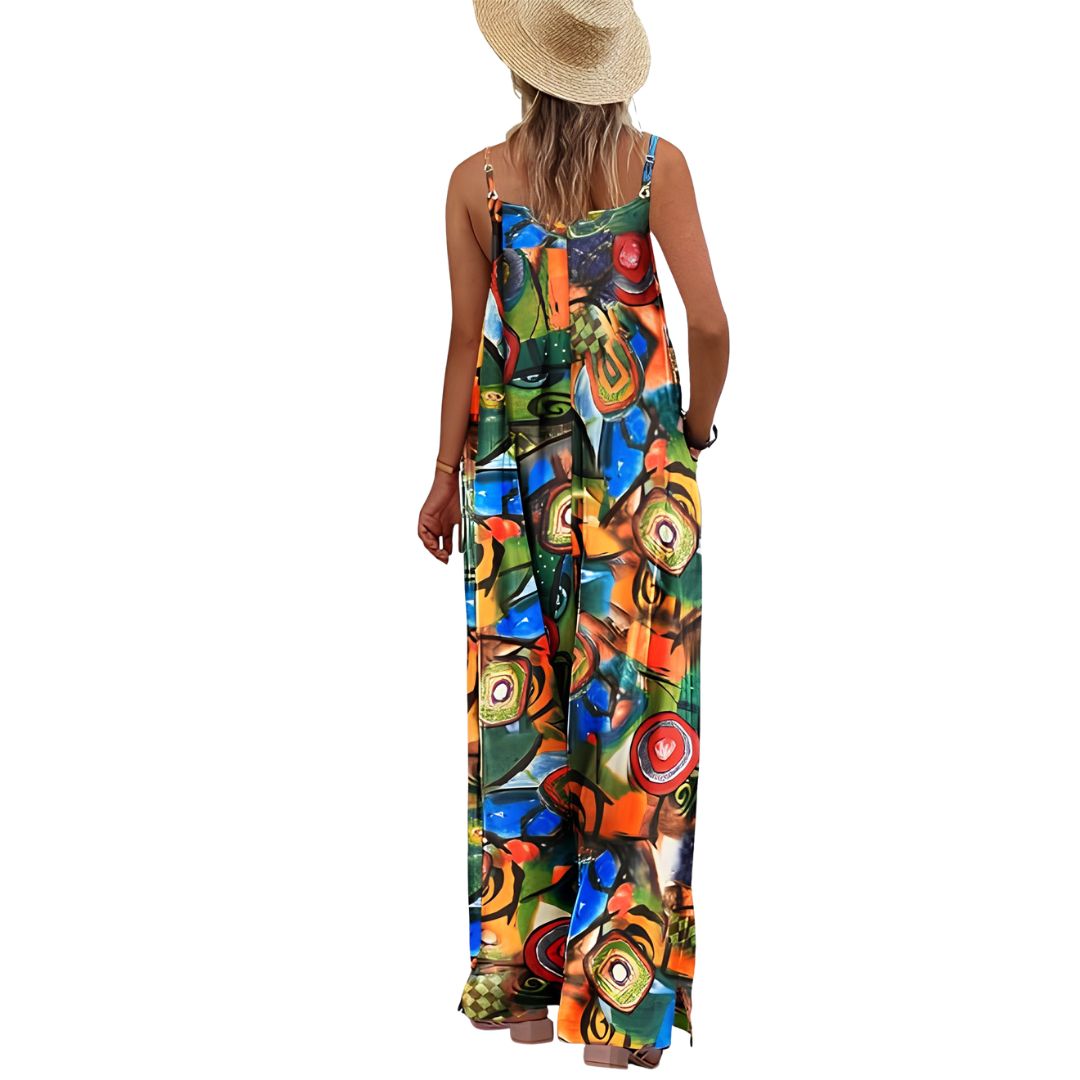 Casual Wide Fit Baggy Jumpsuit With Pockets For Women 