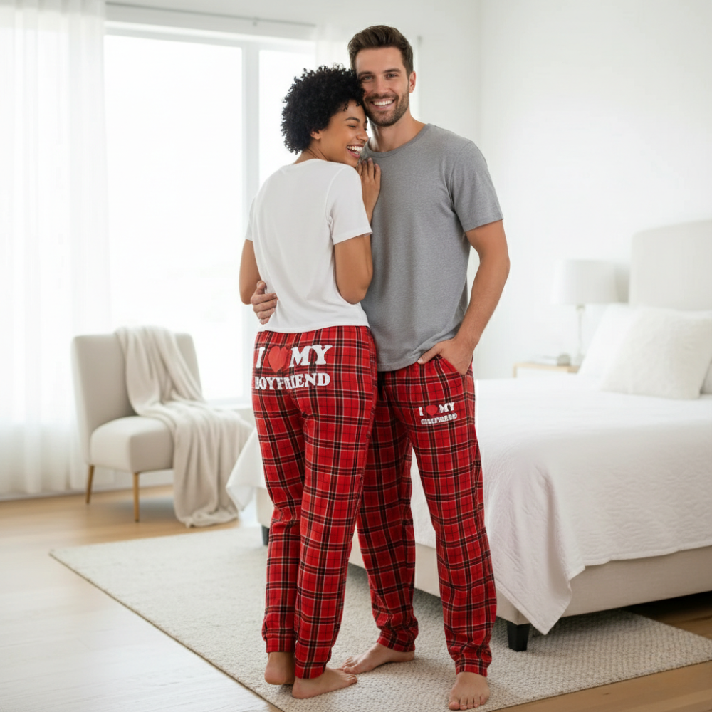 Flannel Plaid Pajama Pants - Valentine’s Day Gift 
