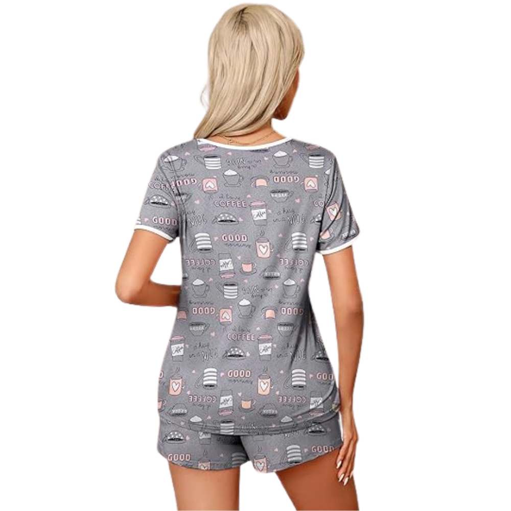 Summer Sleepwear Cozy Womens Pajama Set