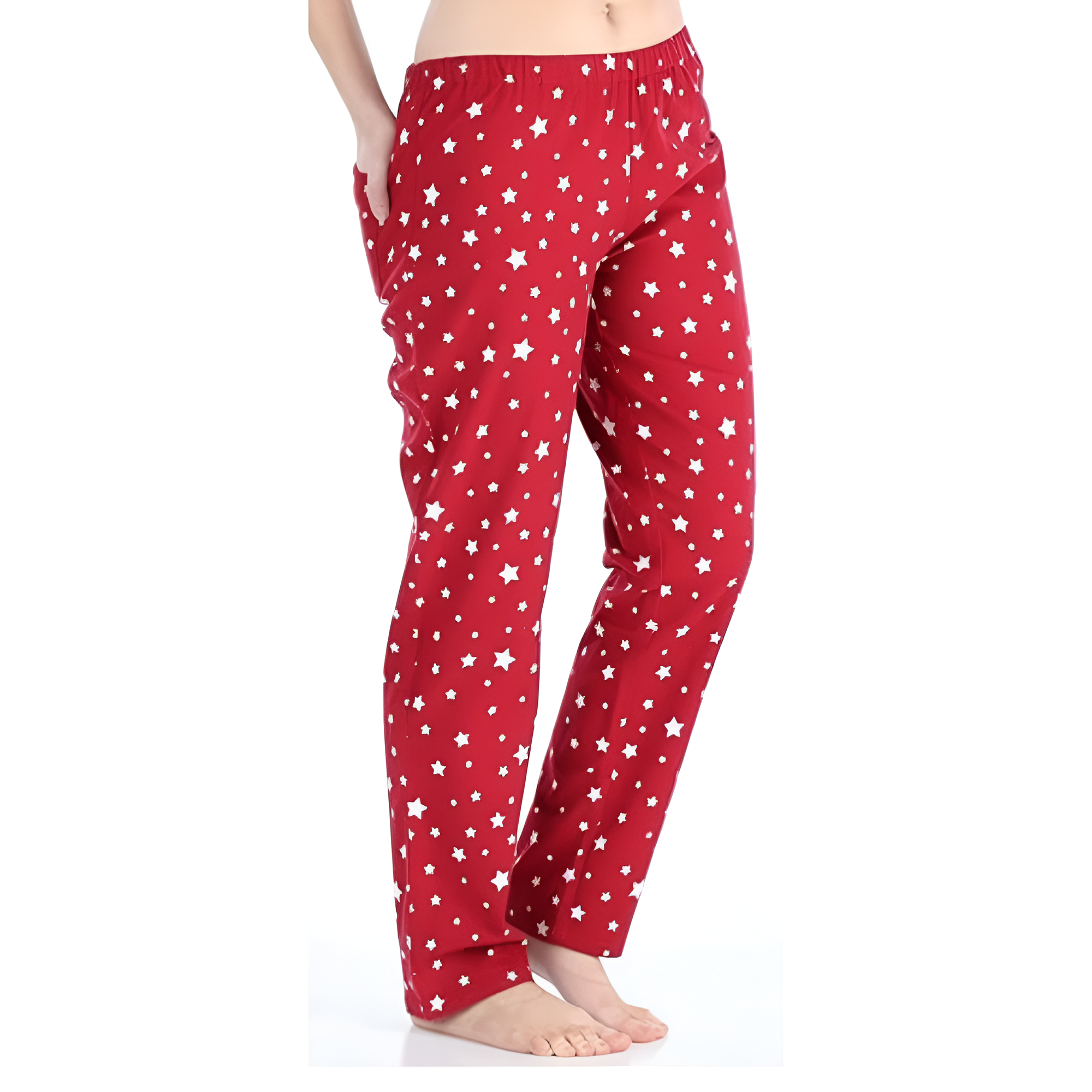 Flannel Button Down Long Sleeve Pajama Set For Women