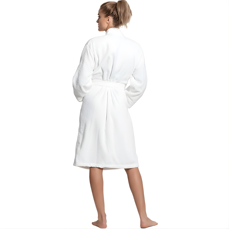 Soft Turkish Terry Cloth Kimono Design Bathrobe For Women
