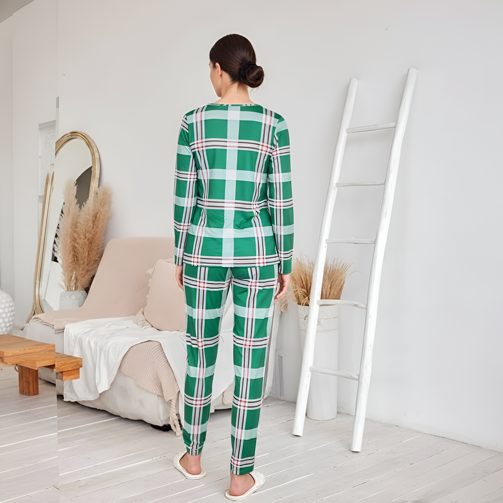 Soft Star Print Pajama Set Lounge For Women