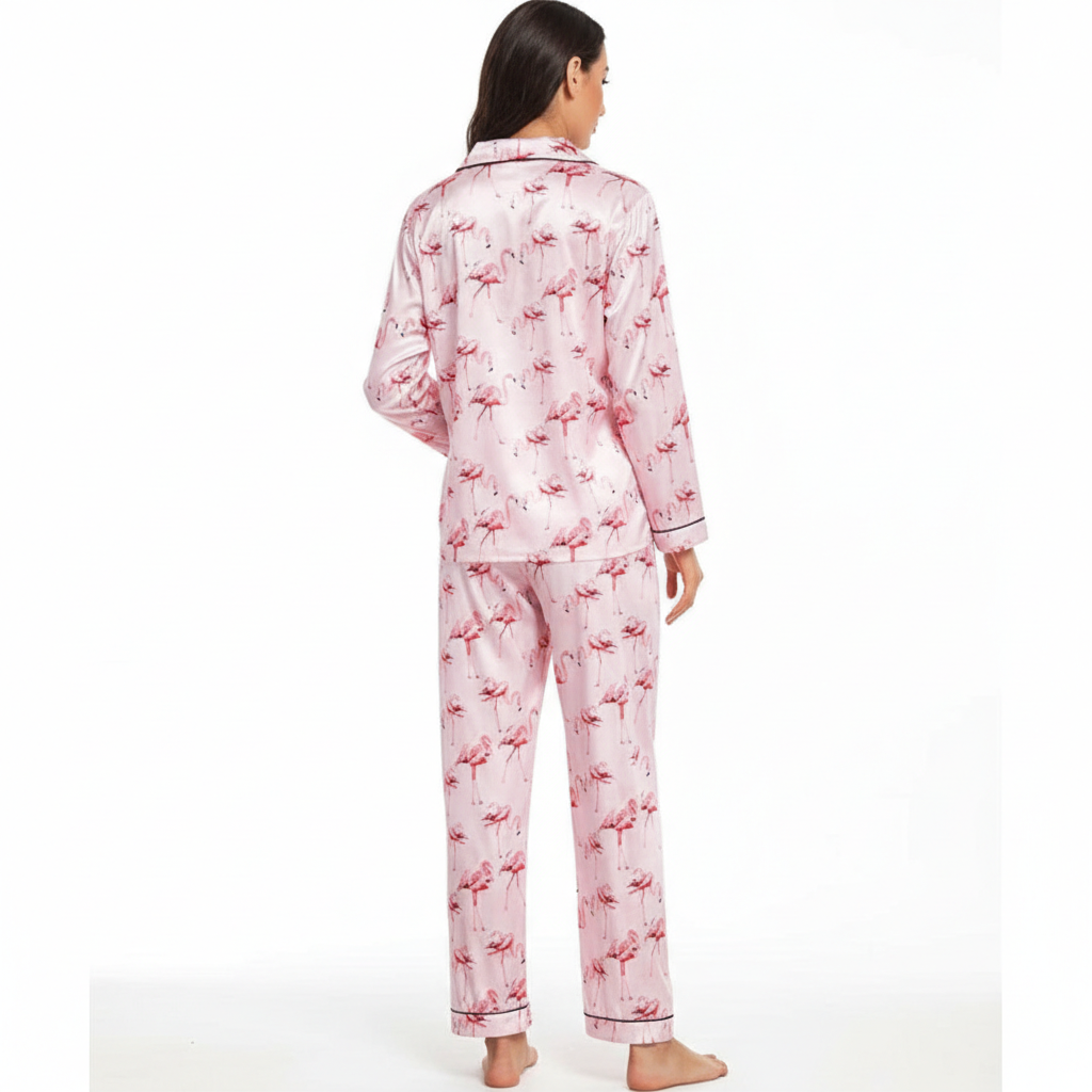 Classic Long Sleeve Pajama Set For Women