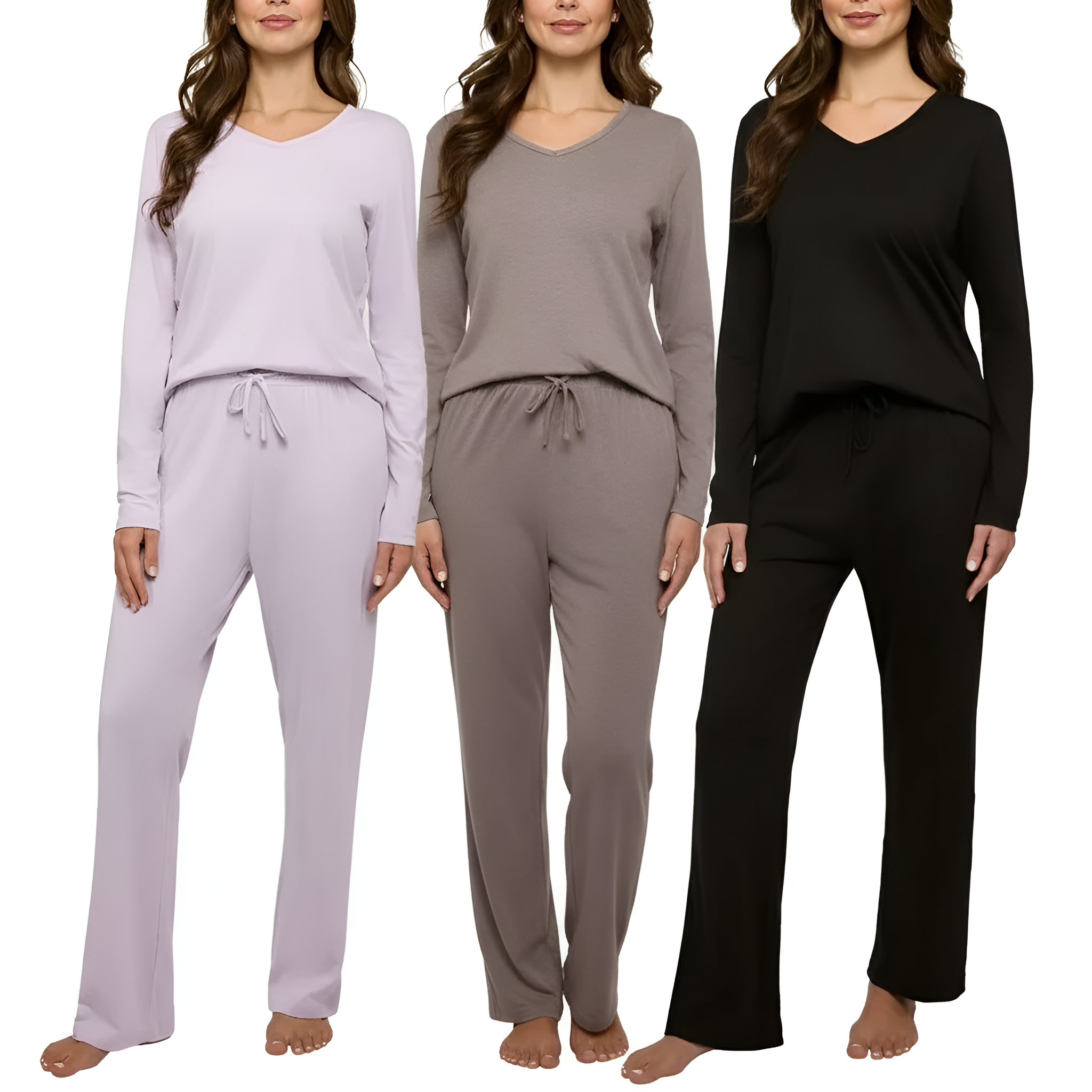 Pack of 3 Soft Long Sleeve Pajama Set