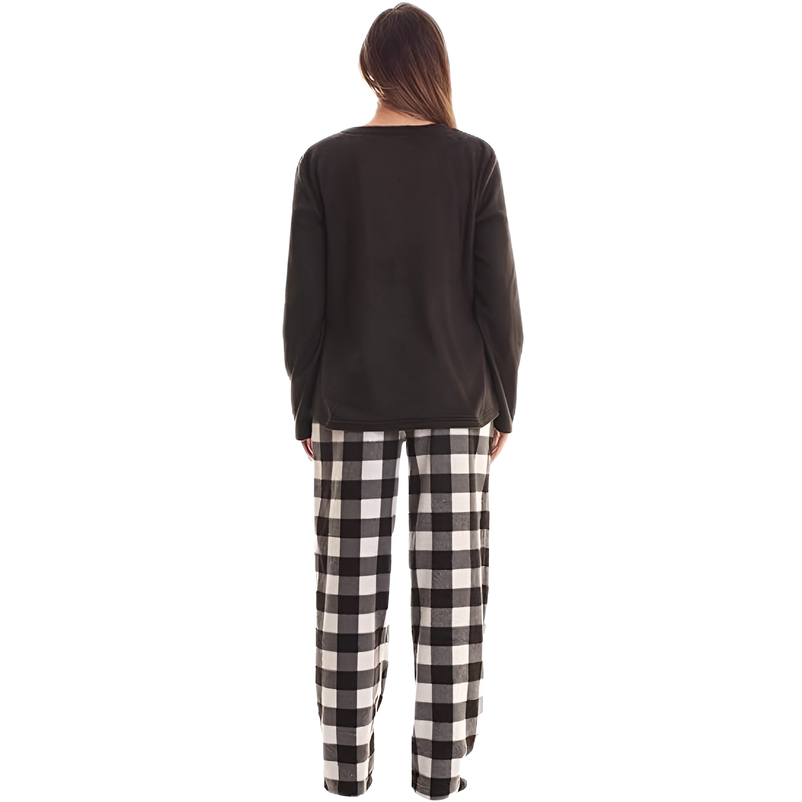Long Sleeve Pajama Set With Pants And Matching Socks For Women