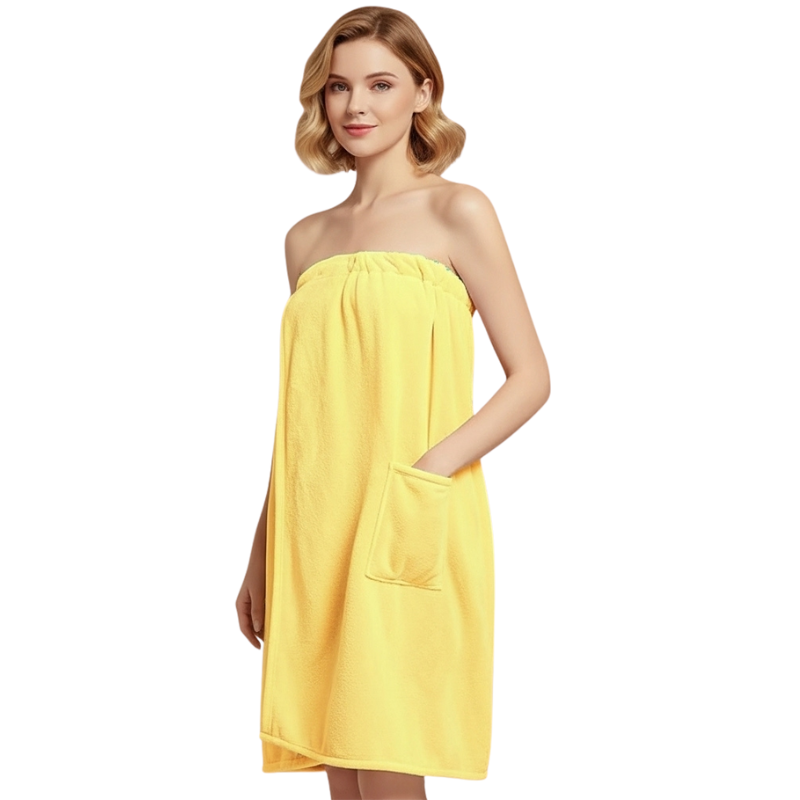Soft Wrap Towel With Adjustable Closure For Women