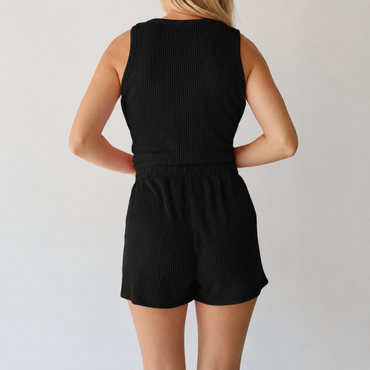 Summer Loungewear Set With Matching Top And Shorts For Women