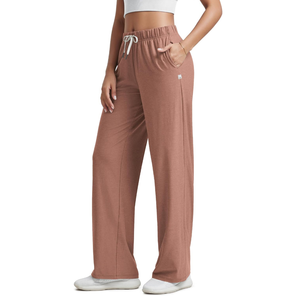 Straight Lounge Pajama Pants With Pockets