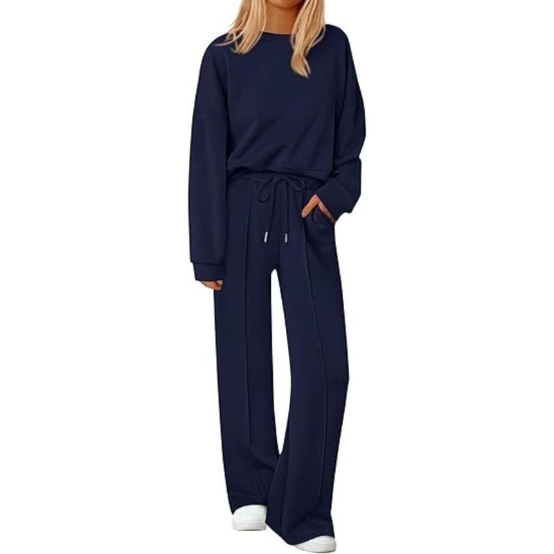 2 Pieces Long Sleeve Sweatshirt And Pants For Women