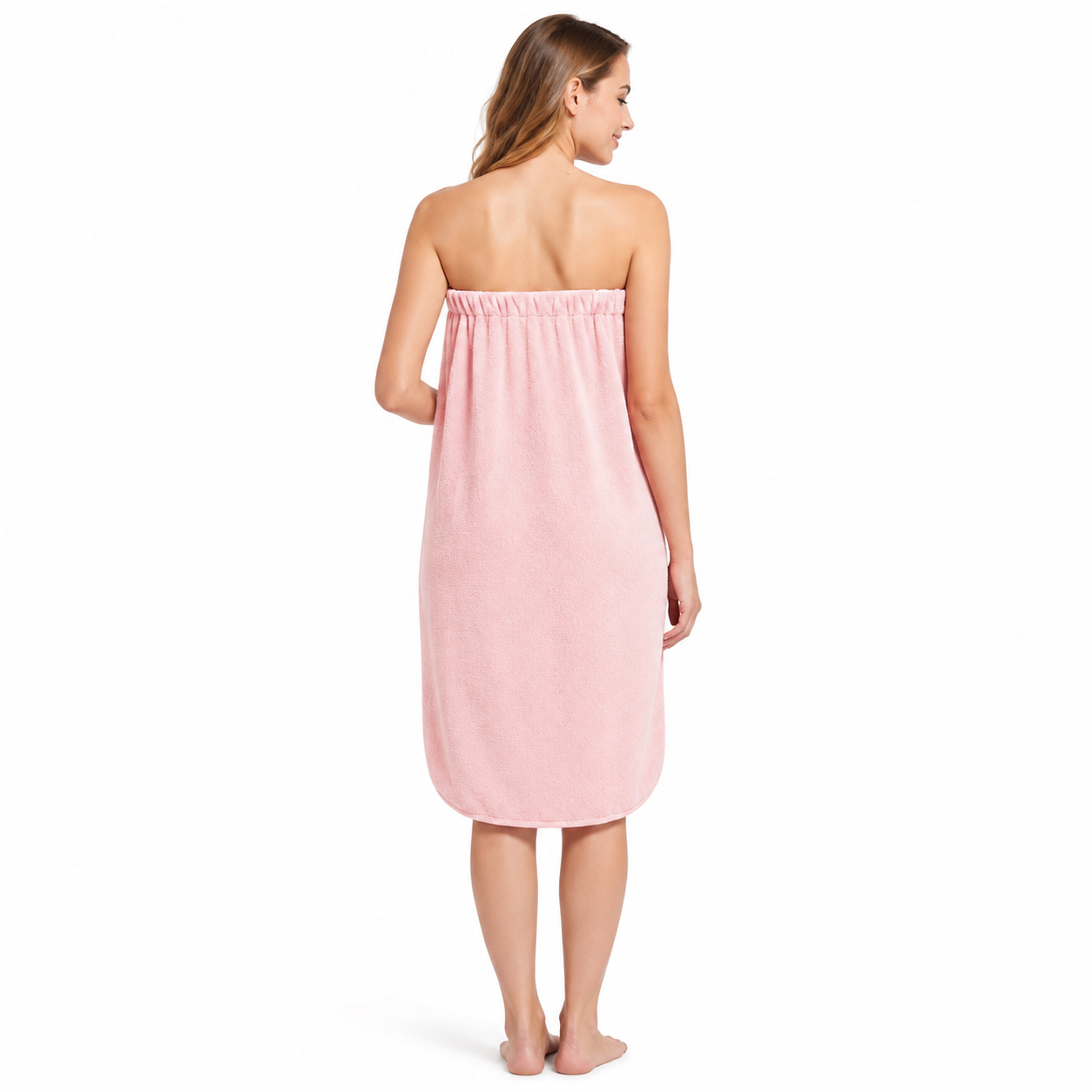 Lightweight Post Shower Wrap Robe With Side Pocket Design