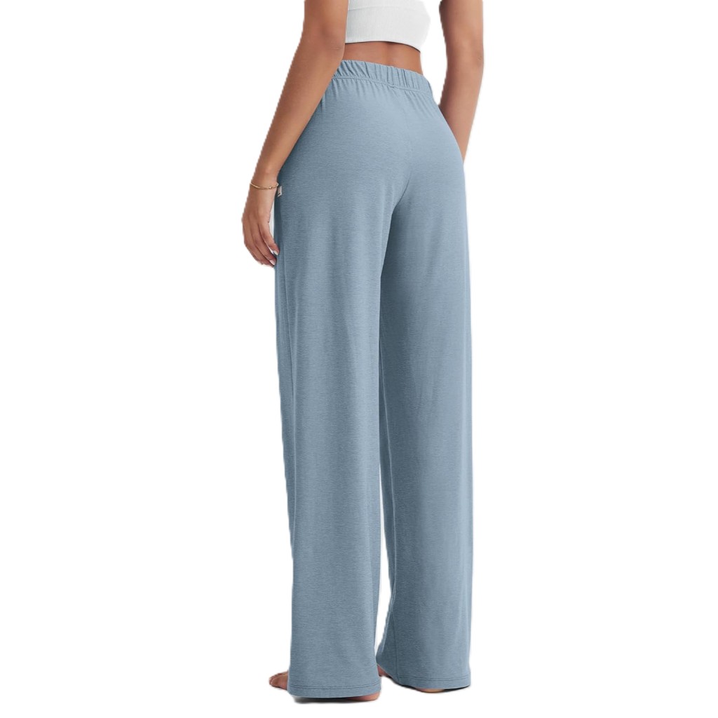 Straight Lounge Pajama Pants With Pockets