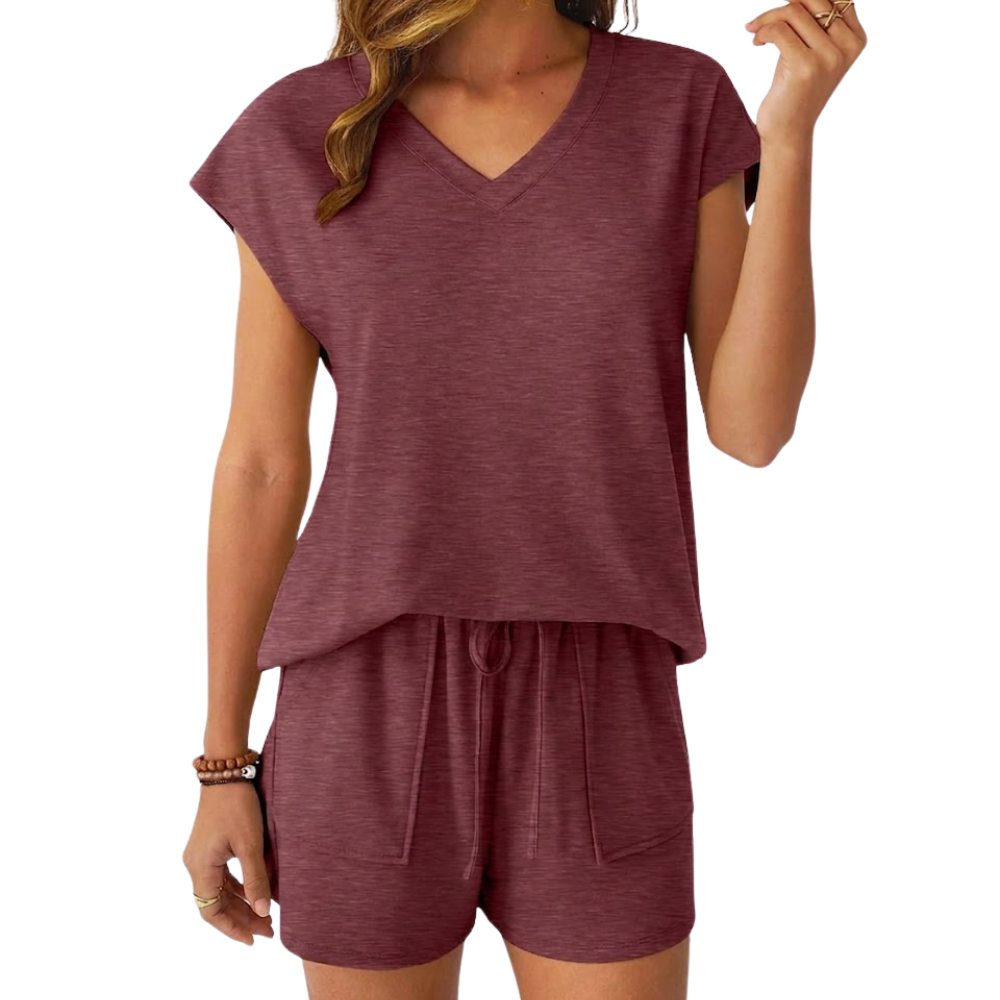Matching Lounge Sets Clothing Spring Cap Sleeve Outfit For Women