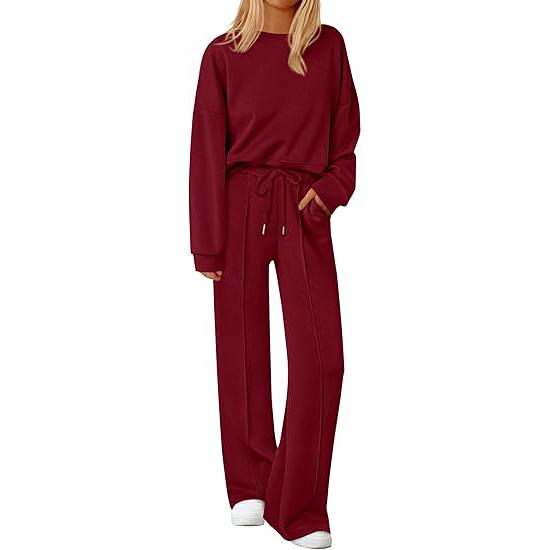 2 Pieces Long Sleeve Sweatshirt And Pants For Women