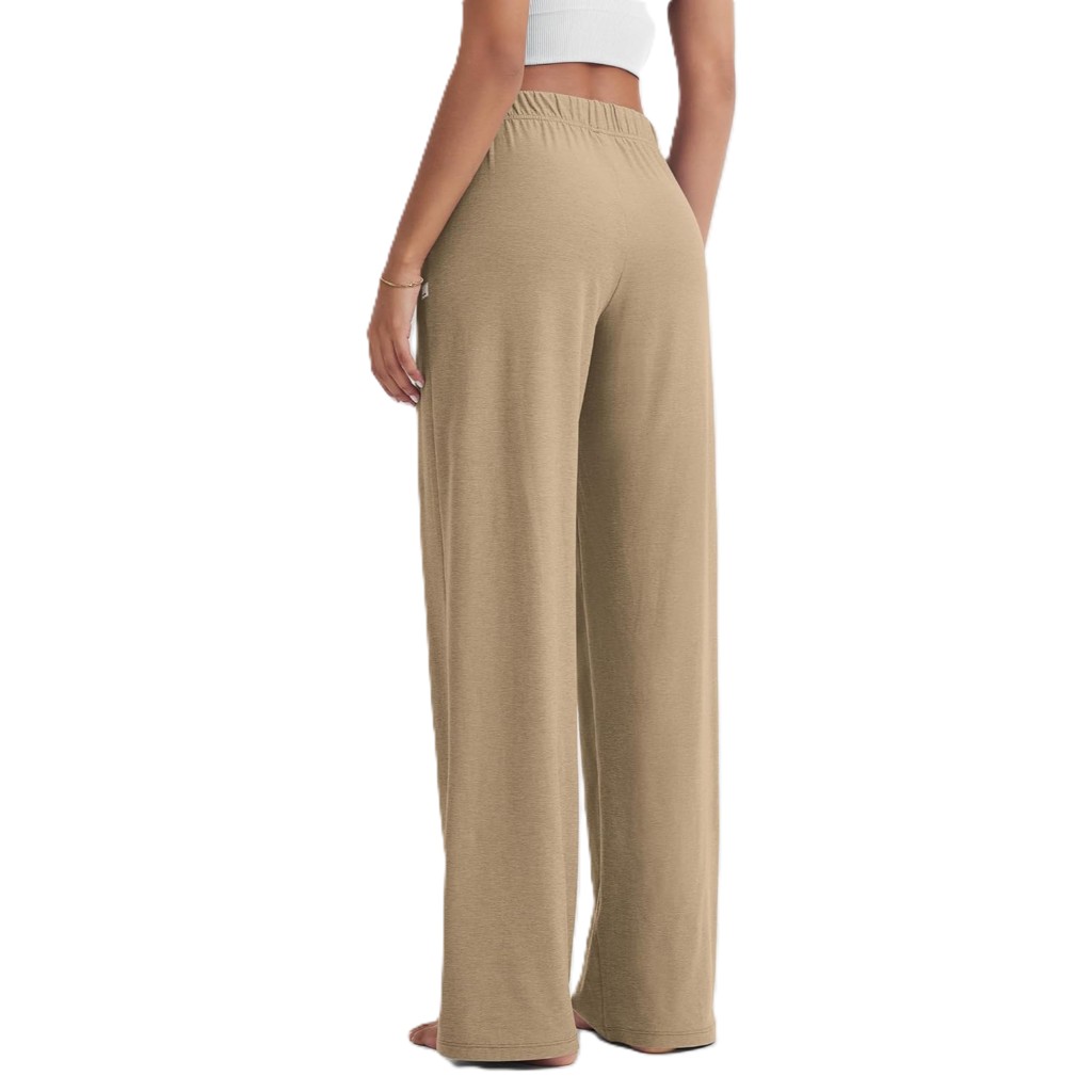 Straight Lounge Pajama Pants With Pockets