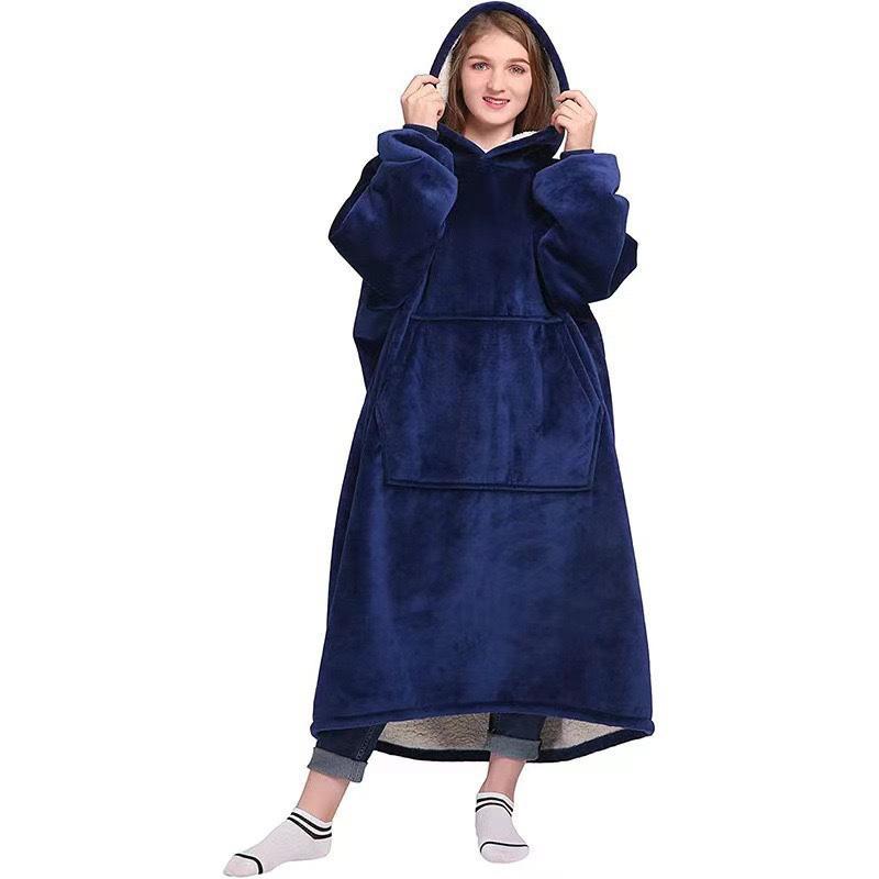 Oversized Long Sleeve Hoodie Blanket Sweatshirt For Women