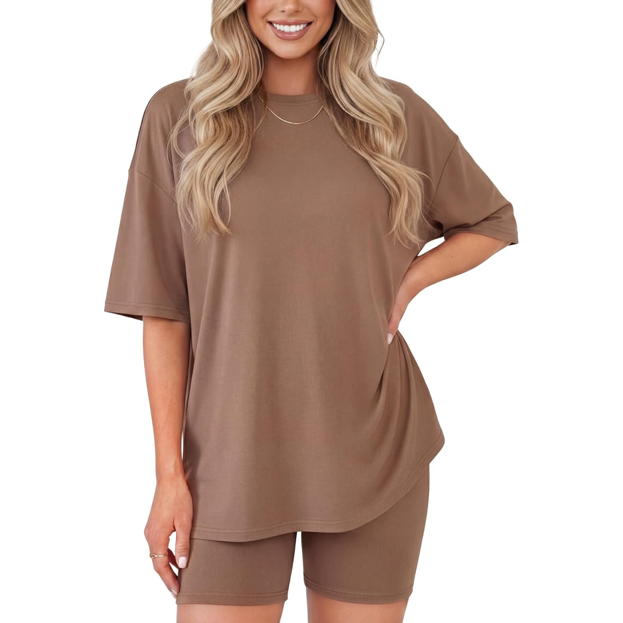 Travel Lounge Two Piece Shorts Set For Women