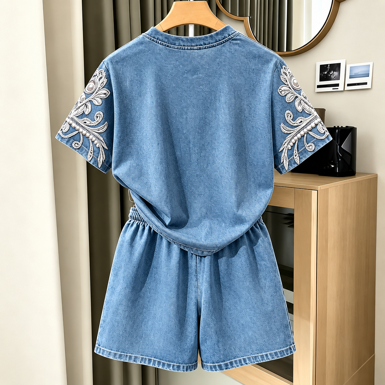2 Pieces Striped Lounge Set For Casual Wear For Women