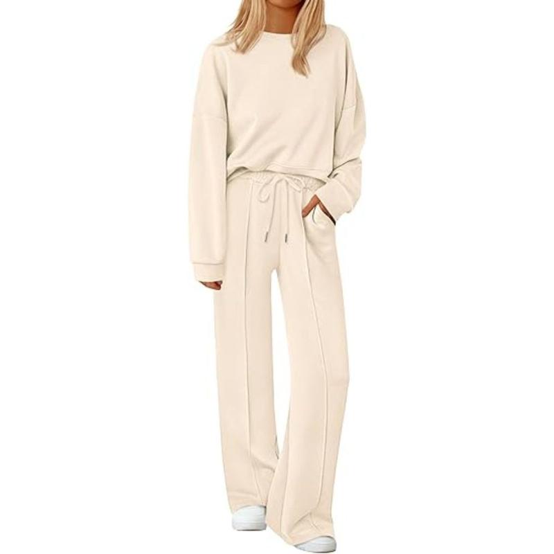 2 Pieces Long Sleeve Sweatshirt And Pants For Women