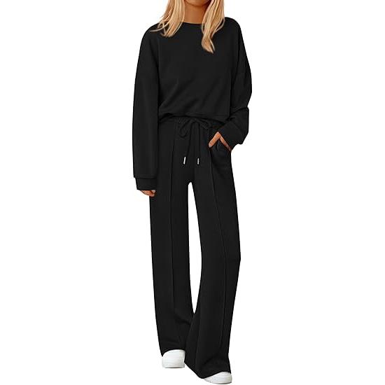 2 Pieces Long Sleeve Sweatshirt And Pants For Women