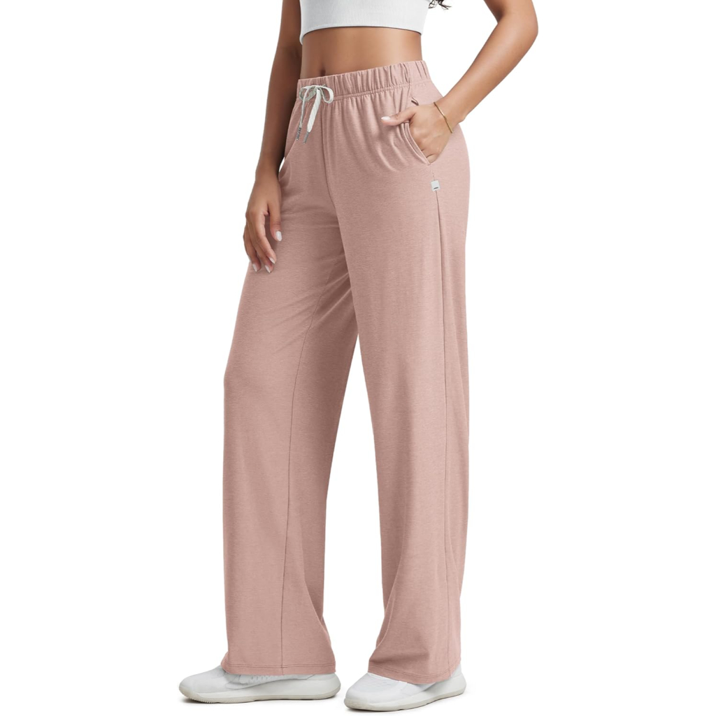 Straight Lounge Pajama Pants With Pockets