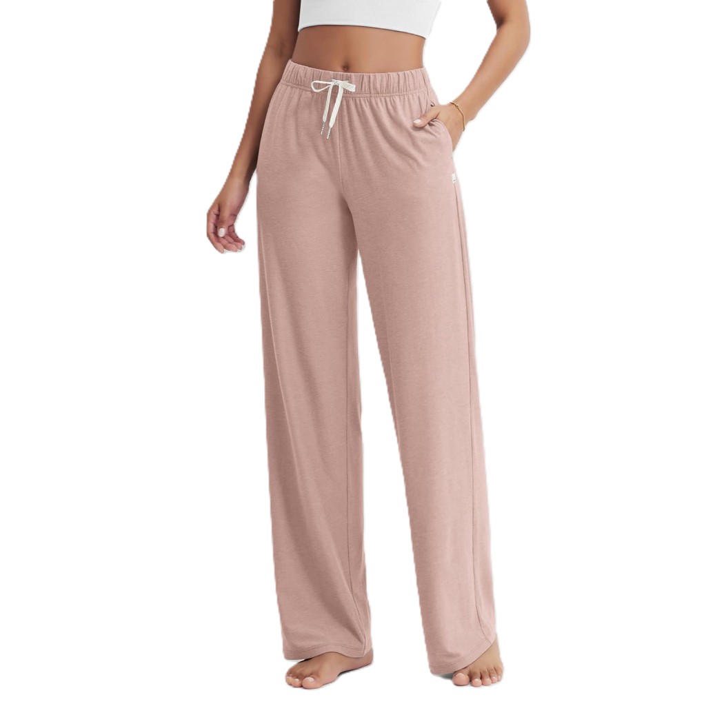 Straight Lounge Pajama Pants With Pockets