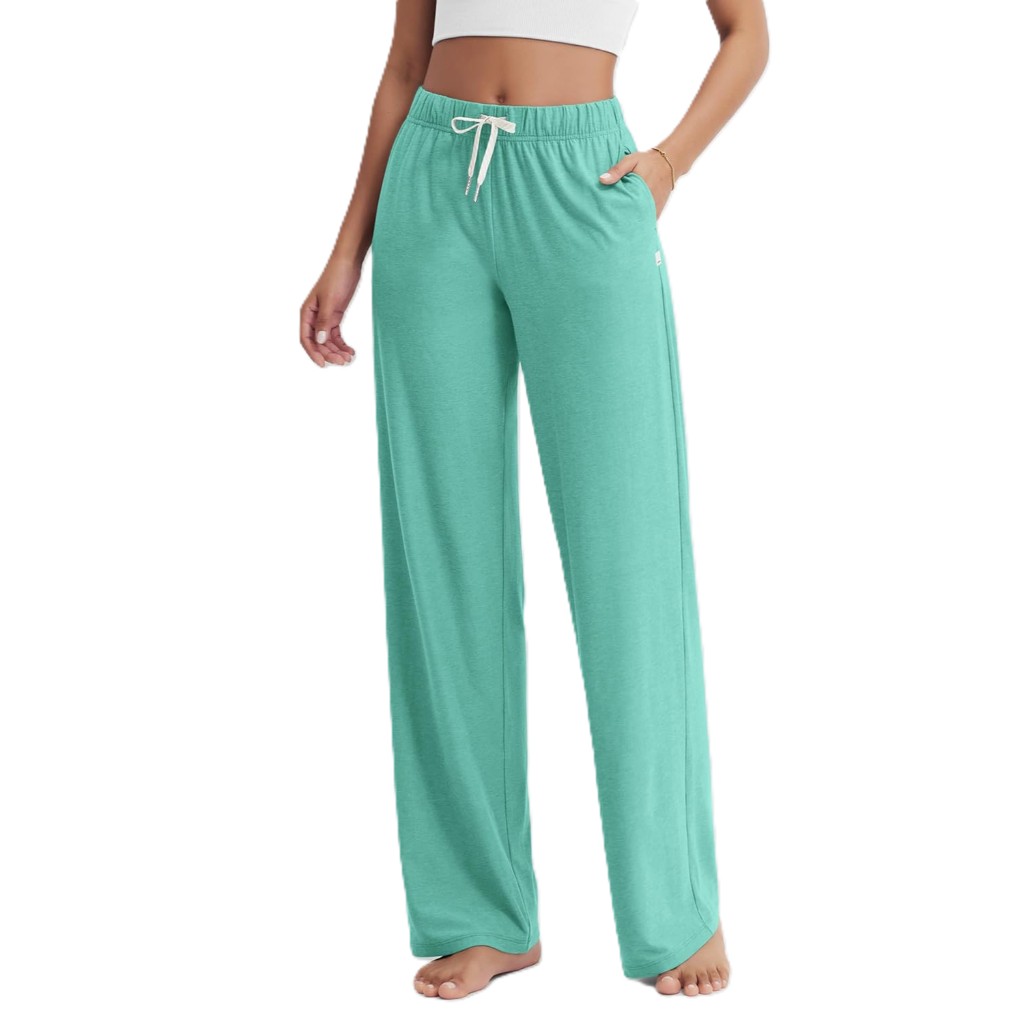 Straight Lounge Pajama Pants With Pockets