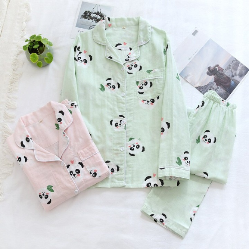Pure Cotton Ladies Two Piece Pajamas