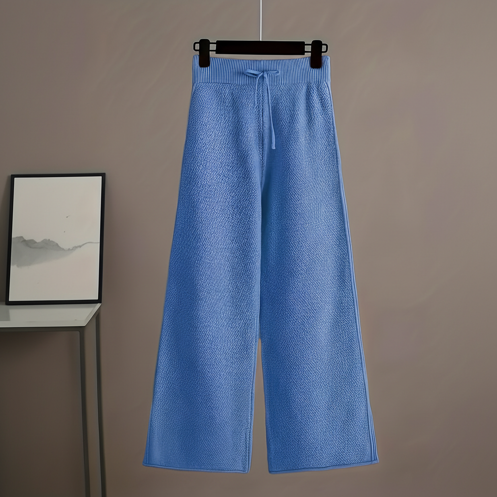 Seed Stitch Knit Sweater Pants Set