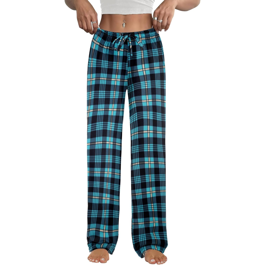 Plaid Lounge Pajama Pants for Women