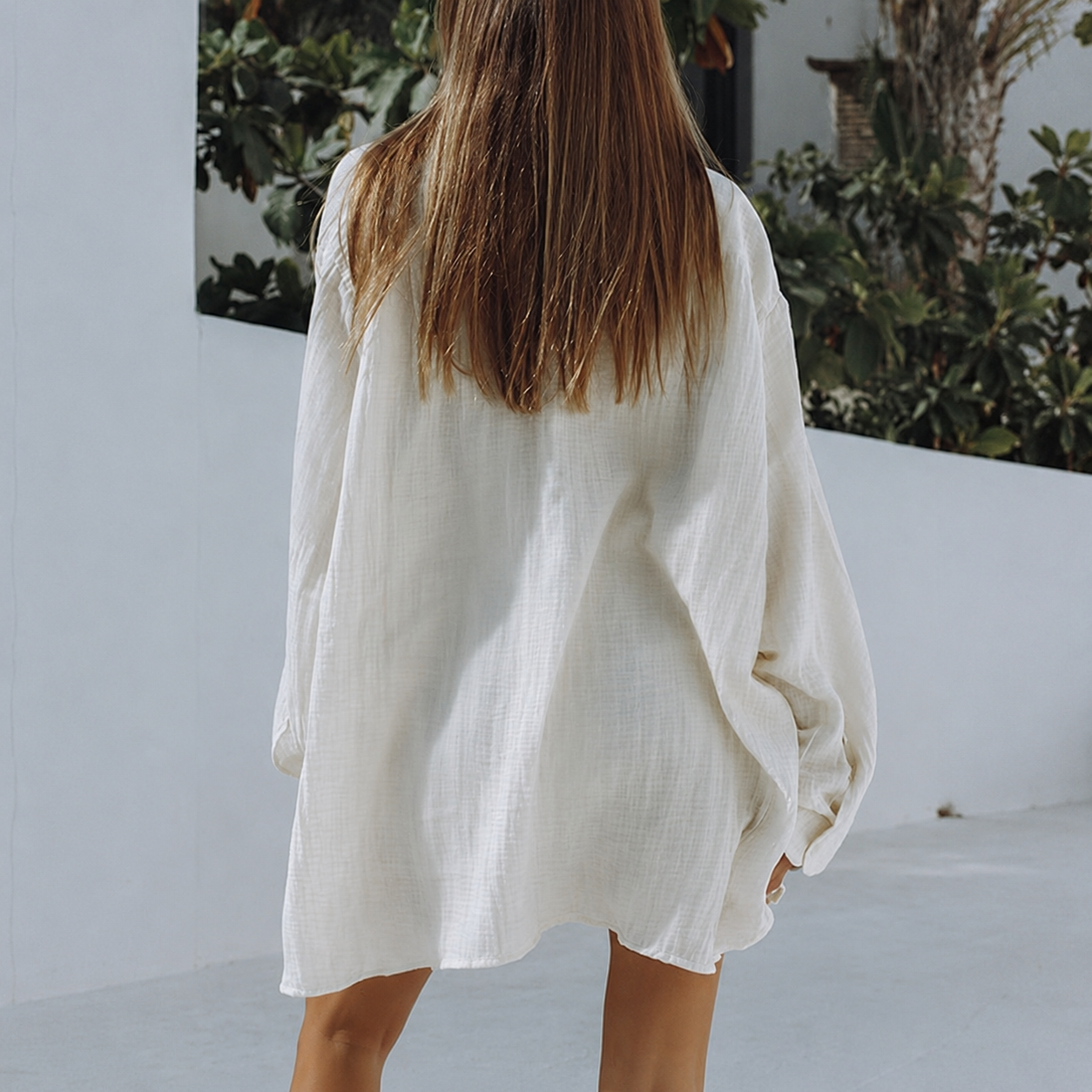 2 Piece Of Long Sleeve Button Down Blouse And Shorts Sweatsuit Sets For Women