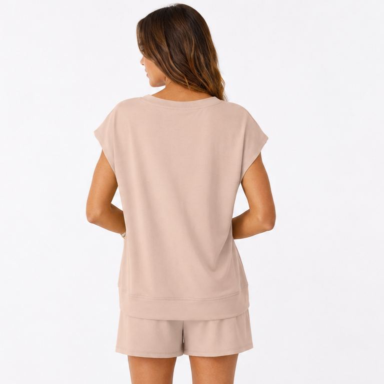 Matching Lounge Sets Clothing Spring Cap Sleeve Outfit For Women